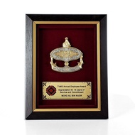 Pewter Wau bulan in Frame