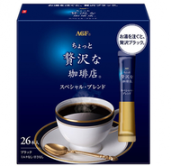 AGF 微奢華咖啡店（藍盒）特別調配即溶黑咖啡隨身包2G X26入 【平行進口】最佳食用期限：2028年1月31日