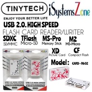 TINY TECH CARD READER 6 SLOT R602 USB 2.0