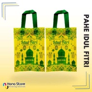 Tas Goodie Bag Handle ( HLS ) edisi Idul Fitri uk 25x35x8 - Spunbond Lebaran - Tas Spunbond Lebaran Idul Fitri - Hampers Lebaran