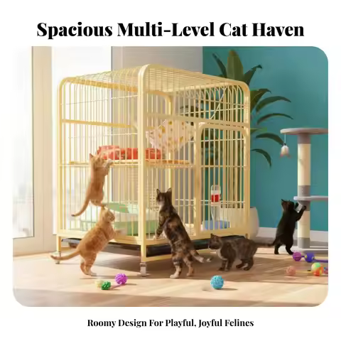 Multimulti-Tier Feline Condo Spacious Design Multimulti-Tier Feline Playpen Sturdy Construction Mult
