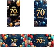 70th Birthday Decorations Happy 70th Birthday Banner For Men Women 70 Years Birthday Party Decoratio
