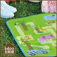 BO Groceries [YV9046] ikloo~Lohas Portable Storage Picnic Mat Toy Foldable Box Colorful Map