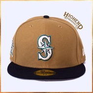 New Era MLB Seattle Mariners 20th Anniv Patch Wheat 59Fifty Fitted Hat