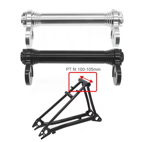TWTOPSE P T Line Bike Easy Wheel Extension Rod For Brompton Folding Bicycle Telescopic Bar Rear Carg