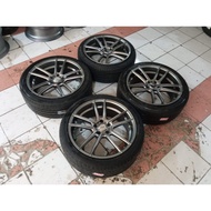 READY Velg mobil bekas racing ssw ring 19 pcd 5x114 + ban