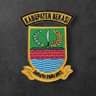 Bekasi Regency embroidery logo Bekasi Regency logo embroidery/ Bekasi Regency logo Badge/ Bekasi Reg