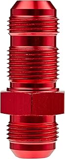 DNA MOTORING FT-1-9005-12-RD 12an An-12 7/8 Male Thread Straight Bulkhead Flare Aluminum Finish Fitt