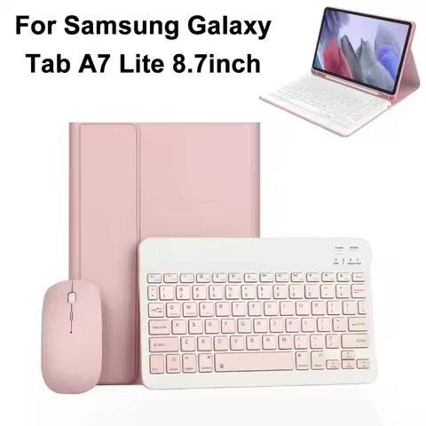 For Samsung Galaxy Tab A7 Lite 8.7 Inch Case, Detachable Keyboard Case for Tab A7 Lite SM-T220/T225/