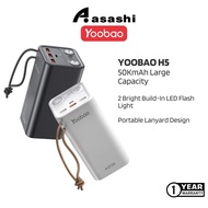 Yoobao H5 Compact PD Quick Charge 3.0 with Huge Capacity Power Bank (50000mAh/22.5W)