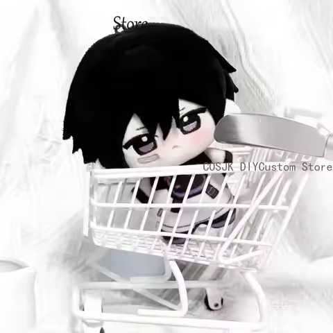 Anime VALORANT Iso Li Zhaoyu Cotton Body Cosplay Student Backpack Pendant Plushie Keychain Accessori