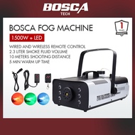 BOSCA FOG MACHINE 1500W Smoke Machine Stage Smoke Fog Effect Machine Generator with LED