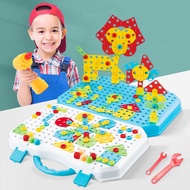 Kids Screw Assembly Disassembly Toys for Kids Electric Drill Screws Toolbox Boy Educational Toys