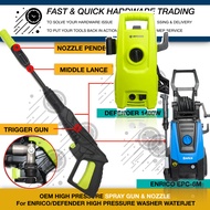 SHORT SPRAY GUN & NOZZLE ENRICO EPC-6M DEFENDER HIGH PRESSURE WASHER WATERJET BPC117 KINSHIN KSC501 