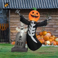 KOZEEY Halloween Inflatable Pumpkin Decoration 8ft Easy Storage EU Adapter Yard Decor for Halloween 