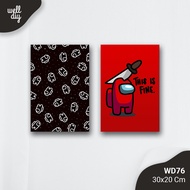 Wall Decoration Walldecor Gamers Game Among US - WD77