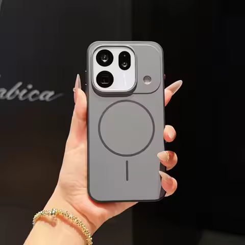 Contrast Color Magnetic Phone Case For Oppo Find X9 Pro Shockproof Matte Protective Cover Anti‑Drop 