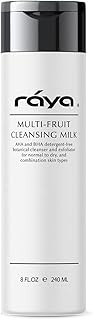 RAYA Multi-Fruit Facial Cleansing Milk with AHA and BHA 8 oz (G-154) | Exfoliating Soap-Free Cleanse
