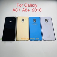 SAMSUNG Galaxy A8 A530 A530F A8 plus A730 Back Glass Battery Cover Rear Door Housing Case For SAMSUNG A8 2018 Back Glass Cover