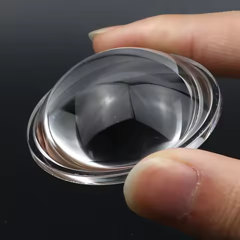 20 28 30 40 50 52 57 60 66 67 74 75 78 80 MM 100mm Plano Convex Optical Glass Lens for LED Flashligh