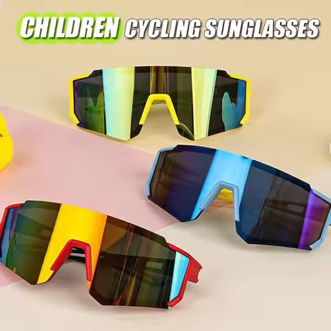Kids Sunglasses for Cycling Hiking Riding Fashion Outdoors Windproof Goggles for Children Boys Girls