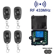 Universal  Gate Remote Control Switch 433Mhz Relay Receiver Module Controller for LED Garage Door