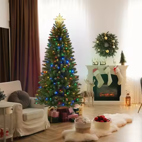 6.5/7/7.5/8/9 FT. Eagle Peak Pine Pre-Lit Artificial Christmas Tree