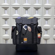 Hitch Embroidered Badge Flap Drawstring Backpack Unisex Backpack Mountaineering Bag School Bag Class