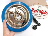 Bếp điện tròn lò xo nhiệt hơ lá trầu cho bé