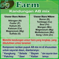 Ab Mix 1 Liter Serbuk Nutrisi Hidroponik Sayuran Daun 200 Liter