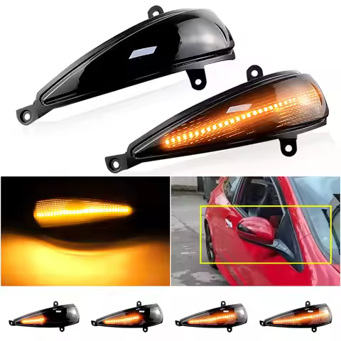 Dynamic Blinker For Honda Civic 8th MK8 Hatchback LED Turn Signal 3D 5D Light Side Mirror Lamp 2005-