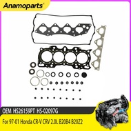 Engine Full Gasket Kit Head Gasket Set For 97-01 Honda CR-V CRV 2.0L B20B4 B20Z2