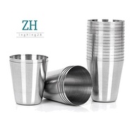15 Pcs Stainless Steel Shot Glasses Drinking Vessel,30Ml(1Oz) Camping Travel Coffee Tea Cup,for Whis