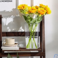 LINDW99NX Transparent Vase, Round Square Unbreakable Hydroponics Flowerpot, High Quality Plastic Umb