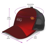 New Style AIG Logo (2) Curved Brim Mesh Baseball Cap Simple Casual Street Dance Hat All-Match Unisex