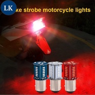 LK Motorcycle Car Led Brake Burst Flashing Light / 6W 12V Warning Light / 1157 Strobe Bulb  / Auto P