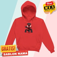 Miles Morales Spiderman Kids Hoodie Jacket Boys & Girls Hoodie Sweater Jacket Custom Name Miles Mora