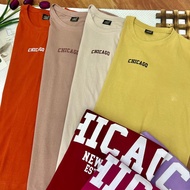 ( Chicago Shirt ) T Shirt COTTON printed Lengan 3 Suku Size XL-7XL