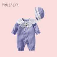 Baby Autumn Jumpsuit 0-1 Years Old Princess Full Month Long-Sleeved Romper yy9.6 yy9.6