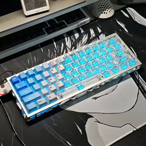 ATK68 Hawaii PBT/PC Transparent Double-Spell Keycap 64 With the Original Factory Full Change EV63 Ma