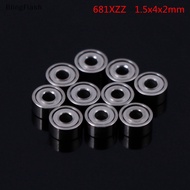 BlingFlash 10Pcs 681XZZ 1.5x4x2mm open miniature bearings ball mini hand bearing spinner BF