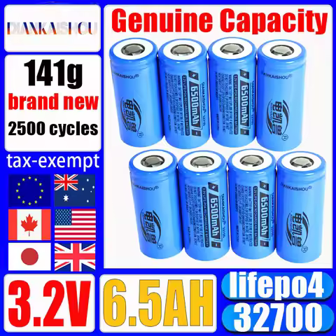 1-16PCS 32700 new lifepo4 battery 6500mAh 5C Discharge 3.2V UPS Battery Lithium ion 32700 Lithium Ph