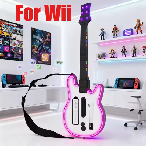 STORM WYRM Wireless Guitar Controller for Wii Remote Support Guitar Hero and Rock Band 2 Wii U Games
