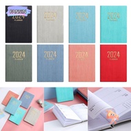 FANSIN1 Diary Weekly Planner, Pocket with Calendar 2024 Agenda Book, Portable A7 Notebooks School Office