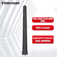 【T-(UV5RIII)】（220-260MHZ) Universal Walkie Talkie Short Antenna FM/145-230/245-260MHz SMA-Female Ant