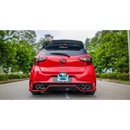 (High Quality) Rear bumper custom MG3 with 4 Pcs Exhaust - Myvi Gen 3