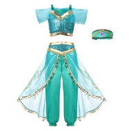 ZZOOI Disney Girls Princess Encanto Mirabel Dress Ariel Mermaid Cosplay Jasmine Kids Vestidos Party 
