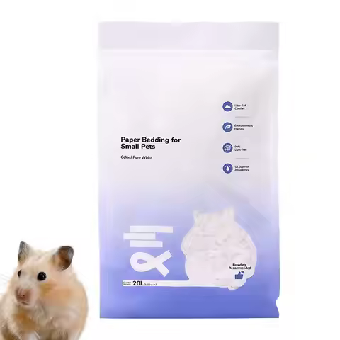 Small Animal Bedding Hamster Paper Cotton Bedding Odor Control Water Absorption Cage Decoration Rabb