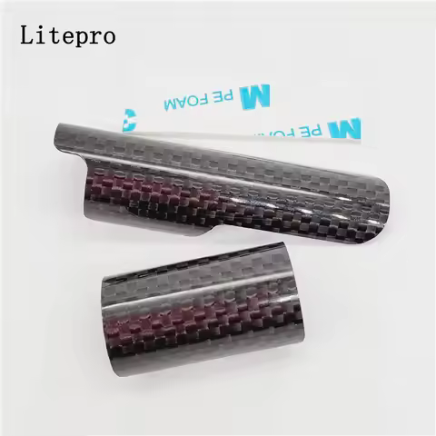 Litepro for Brompton Rear Fork Protector Carbon with Double Side Sticker for Triangle Rear Derailleu