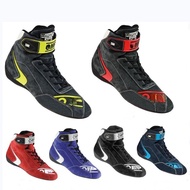 Genuine Leather OMP Racing shoes FIA Certified Car Go-Kart RV Flame Retardant Fireproof Motorcycle R